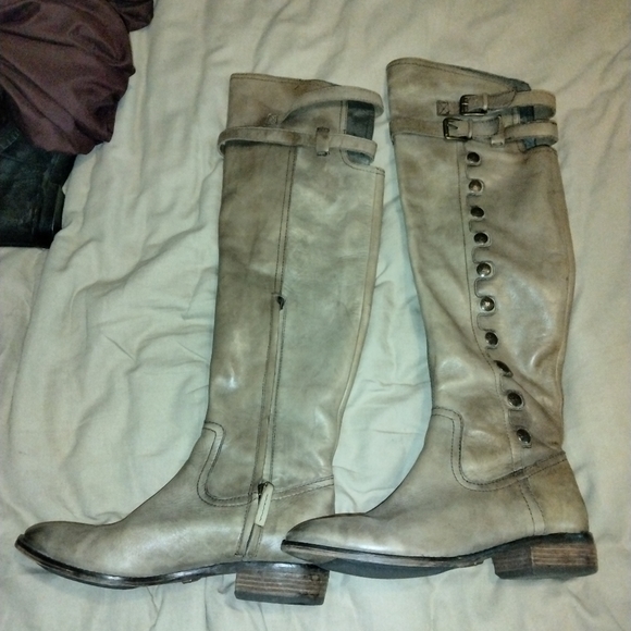 Sam Edelman knee high leather riding boot. Leather - Picture 1 of 9